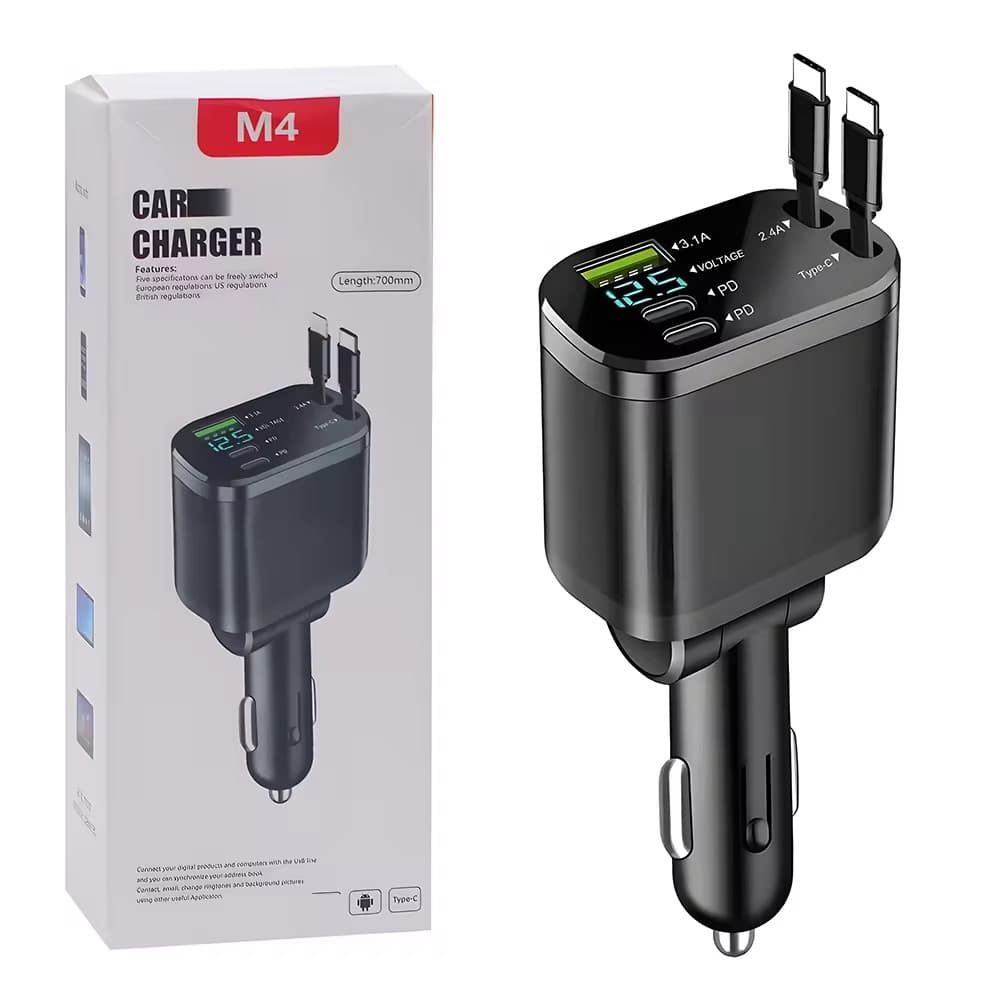 Chargeur Voiture Retractable 4